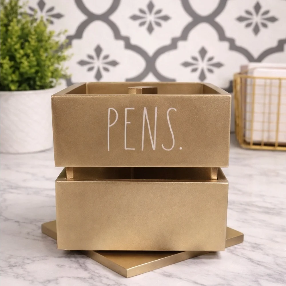 Rae Dunn Metallic Gold Pencil and Pen Holder